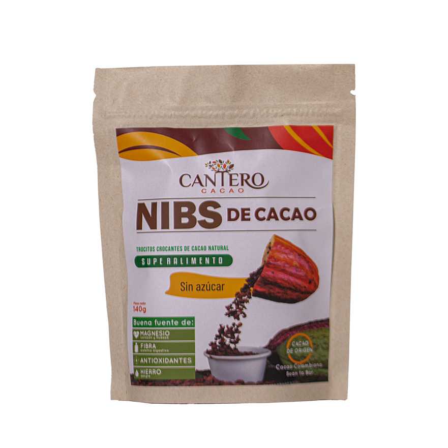 Nibs de Cacao al 100 cacao, sin azúcar. snack saludable Croper