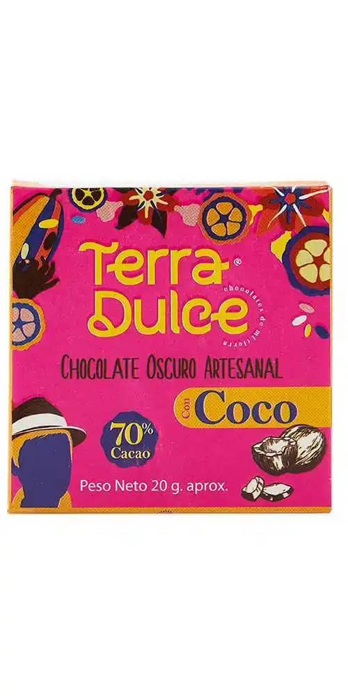 Barra de Chocolate 70 cacao con sabor a coco Croper
